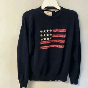 Women’s Weatherproof Vintage Medium Navy-Red-White  Sweater